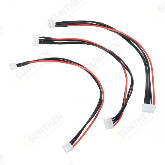 100Pcs Silicone Wire 2S/3S/4S 6 Pin JST-XH Connector Balance Extension 400MM Adapter Cable