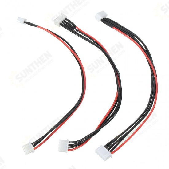 100Pcs Silicone Wire 2S/3S/4S 6 Pin JST-XH Connector Balance Extension 400MM Adapter Cable