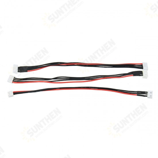 100Pcs Silicone Wire 2S/3S/4S 6 Pin JST-XH Connector Balance Extension 400MM Adapter Cable