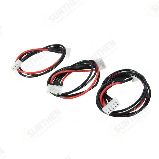 100Pcs Silicone Wire 2S/3S/4S 6 Pin JST-XH Connector Balance Extension 400MM Adapter Cable