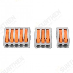 100Pcs/Set Terminal Block Reusable Electric Cable Wire Connector 2/3/5 Pin 100Pcs/Set Terminal Block Reusable Electric Cable Wire Connector 2/3/5 Pin