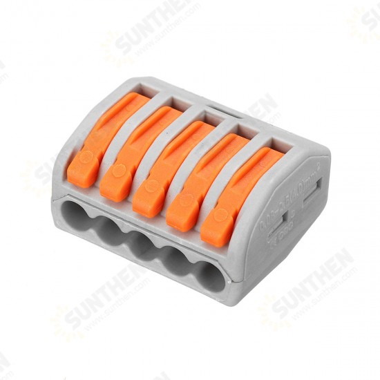 100Pcs/Set Terminal Block Reusable Electric Cable Wire Connector 2/3/5 Pin