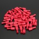 100pcs 6.3mm Fully Insulated Female Spade Connector Crimp Terminal