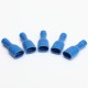 100pcs 6.3mm Fully Insulated Female Spade Connector Crimp Terminal