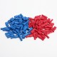 100pcs 6.3mm Fully Insulated Female Spade Connector Crimp Terminal