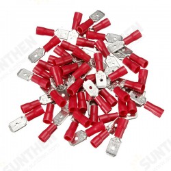 100pcs Male&Female Insulated Spade Quick Wire Crimp Connector Terminal