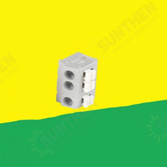 10PCS BEST 3 Pin Plug-in Brass Wire Connector Terminals LED Flame Retardant Terminal Block Connector