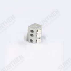 10PCS BEST 3 Pin Plug-in Brass Wire Connector Terminals LED Flame Retardant Terminal Block Connector