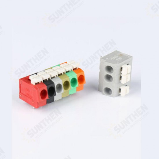 10PCS BEST 5 Pin Plug-in Brass Wire Connector Terminals LED Flame Retardant Terminal Block Connector