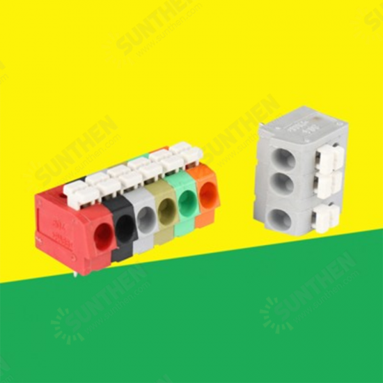 10PCS BEST 5 Pin Plug-in Brass Wire Connector Terminals LED Flame Retardant Terminal Block Connector