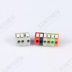 10PCS BEST 5 Pin Plug-in Brass Wire Connector Terminals LED Flame Retardant Terminal Block Connector