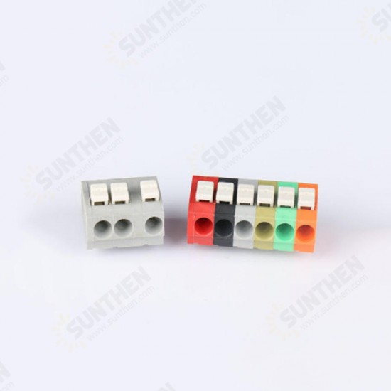 10PCS BEST 5 Pin Plug-in Brass Wire Connector Terminals LED Flame Retardant Terminal Block Connector