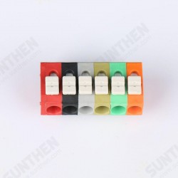 10PCS BEST 7 Pin Plug-in Brass Wire Connector Terminals LED Flame Retardant Terminal Block Connector