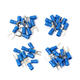 10PCS Blue Insulated Fork Wire Connector Electrical Crimp Terminal 16-14AWG