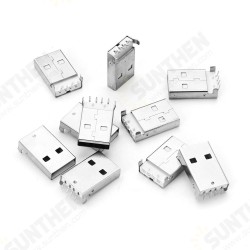 10pcs 90 Degree Type A female Socket DIP Connector USB Charging Socket USB Socket Interface 10pcs 90 Degree Type A female Socket DIP Connector USB Charging Socket USB Socket Interface
