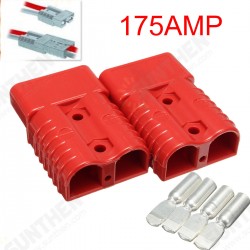 175 AMP Battery Connector Jump Start Slave Assist Pair RED
