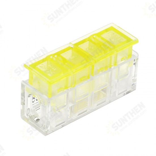 1Pin to 1Pin Wire Connector Flame Retardant Fast Spring Terminal Block Electric Cable Connector