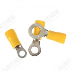 20PCS 4-6mm2 Yellow Ring Heat Shrink Electrical Terminals Connectors