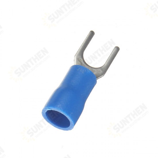 20pcs Heat Shrink Blue Wiring Crimp Butt Fork Terminals Connectors