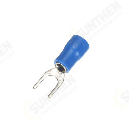 20pcs Heat Shrink Blue Wiring Crimp Butt Fork Terminals Connectors