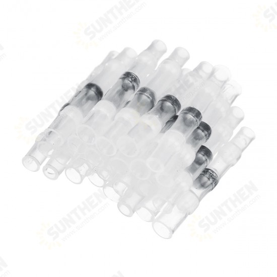 250 Pcs Heat Shrink Butt Terminals Solder Seal Sleeve Wire Connector Waterproof Wire Connector Terminal