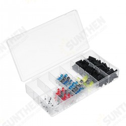 250 Pcs Heat Shrink Butt Terminals Solder Seal Sleeve Wire Connector Waterproof Wire Connector Terminal
