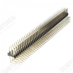 2.54mm 3x40P Male Pins Three Row Right Angle Pin Header