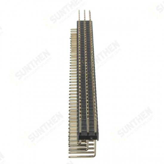 2.54mm 3x40P Male Pins Three Row Right Angle Pin Header