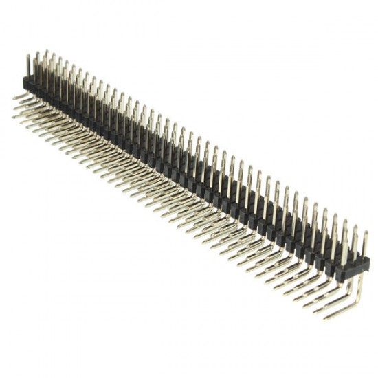 2.54mm 3x40P Male Pins Three Row Right Angle Pin Header