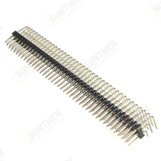 2.54mm 3x40P Male Pins Three Row Right Angle Pin Header