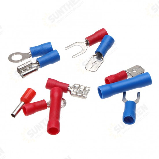 260PCS Crimp Cable Terminals Set Kit Heat Shrink Insulated Wire Electrical Connector Assorted Box with Wire Stripping Plier