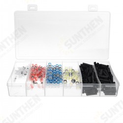 260PCS Sleeve Heat Shrink Tube Butt Waterproof Wire Splice Connectors 260PCS Sleeve Heat Shrink Tube Butt Waterproof Wire Splice Connectors