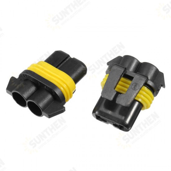 2PCS 9005 9006 HB4 HB3 Female Bulb Terminals Connectors Male HID Xenon Light Socket Plug Set