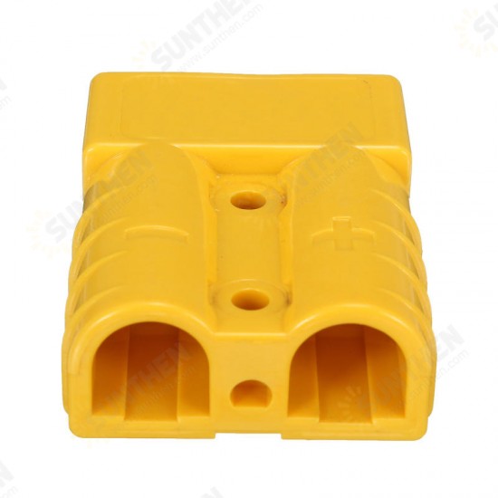 2Pcs 50A DC12/24V Anderson Style Plug Connectors Anderson Power Plug 4X Terminals Yellow