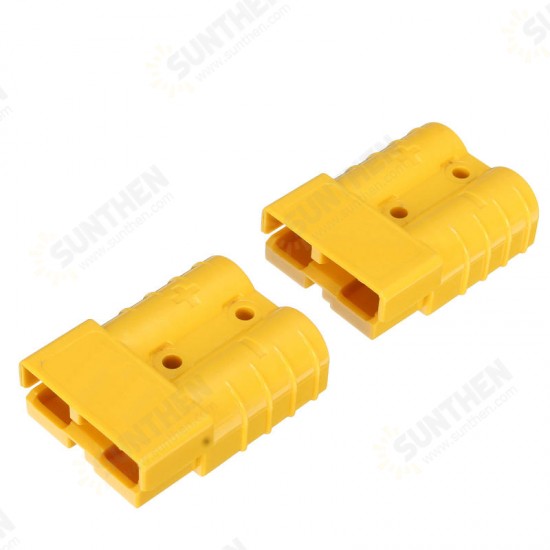 2Pcs 50A DC12/24V Anderson Style Plug Connectors Anderson Power Plug 4X Terminals Yellow