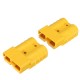 2Pcs 50A DC12/24V Anderson Style Plug Connectors Anderson Power Plug 4X Terminals Yellow