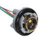 2Pcs Turn Light Brake LED Bulb Socket Connector Wire Harness for 1157 BAY15d