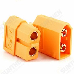2Pcs XT60 500V 30A Male & Female Bullet Connectors Plug Sockets 2Pcs XT60 500V 30A Male & Female Bullet Connectors Plug Sockets