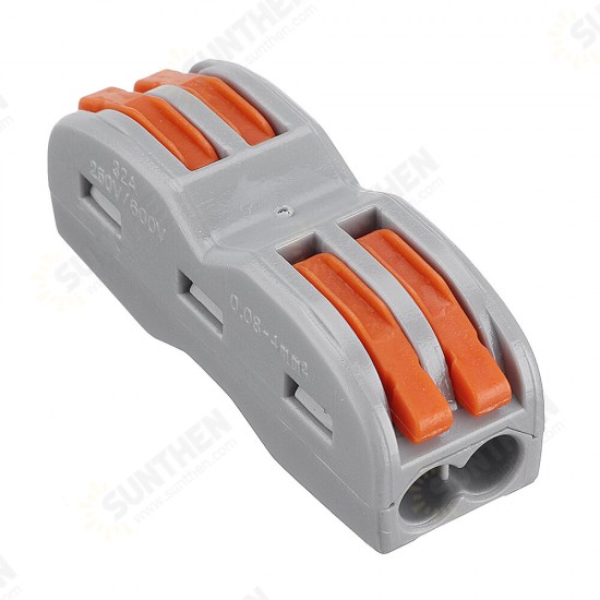 2Pin Wire Docking Connector Terminal Block Universal Quick Terminal Block SPL-2 Electric Cable Wire Connector Butt Joint Cable Connector 0.08-4.0mm2