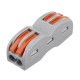 2Pin Wire Docking Connector Terminal Block Universal Quick Terminal Block SPL-2 Electric Cable Wire Connector Butt Joint Cable Connector 0.08-4.0mm2