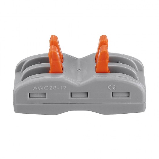 2Pin Wire Docking Connector Terminal Block Universal Quick Terminal Block SPL-2 Electric Cable Wire Connector Butt Joint Cable Connector 0.08-4.0mm2