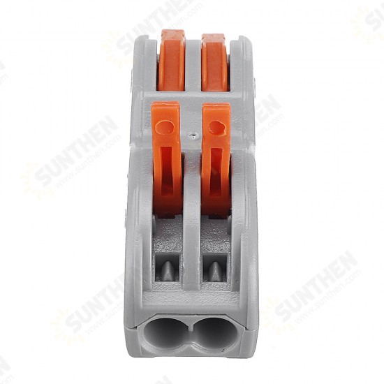 2Pin Wire Docking Connector Terminal Block Universal Quick Terminal Block SPL-2 Electric Cable Wire Connector Butt Joint Cable Connector 0.08-4.0mm2