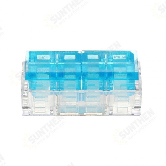 2Pin to 2Pin Wire Connector Two Way Series Fast Spring Terminal Block Electric Cable Connector