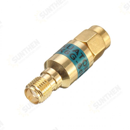 2W SMA-JK Male to Female RF Coaxial Attenuator 6GHz 50ohm 6dB Connectors