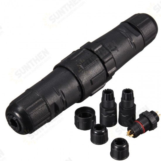 3 Pins 3P Waterproof Electric Plug Cable Wire Connector Socket 3 Pins 3P Waterproof Electric Plug Cable Wire Connector Socket