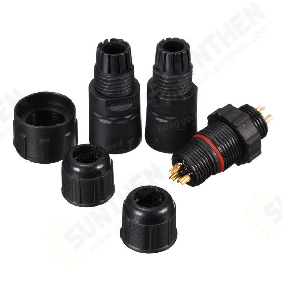 3 Pins 3P Waterproof Electric Plug Cable Wire Connector Socket 3 Pins 3P Waterproof Electric Plug Cable Wire Connector Socket
