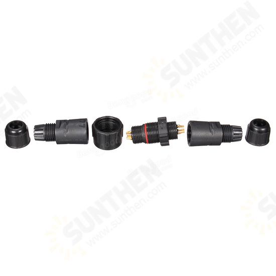 3 Pins 3P Waterproof Electric Plug Cable Wire Connector Socket 3 Pins 3P Waterproof Electric Plug Cable Wire Connector Socket