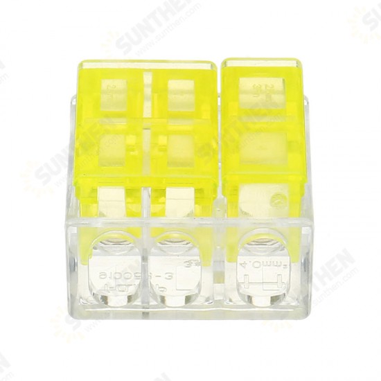 3Pin 1 Way Series Wire Connector Flame Retardant Terminal Block Electric Cable Terminal