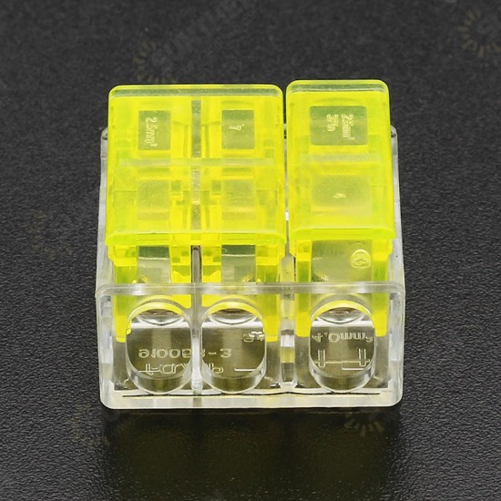 3Pin 1 Way Series Wire Connector Flame Retardant Terminal Block Electric Cable Terminal