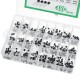 480Pcs 24 Types Silicon In-line NPN / PNP Transistor Assortment Kit Pack 2N2222
